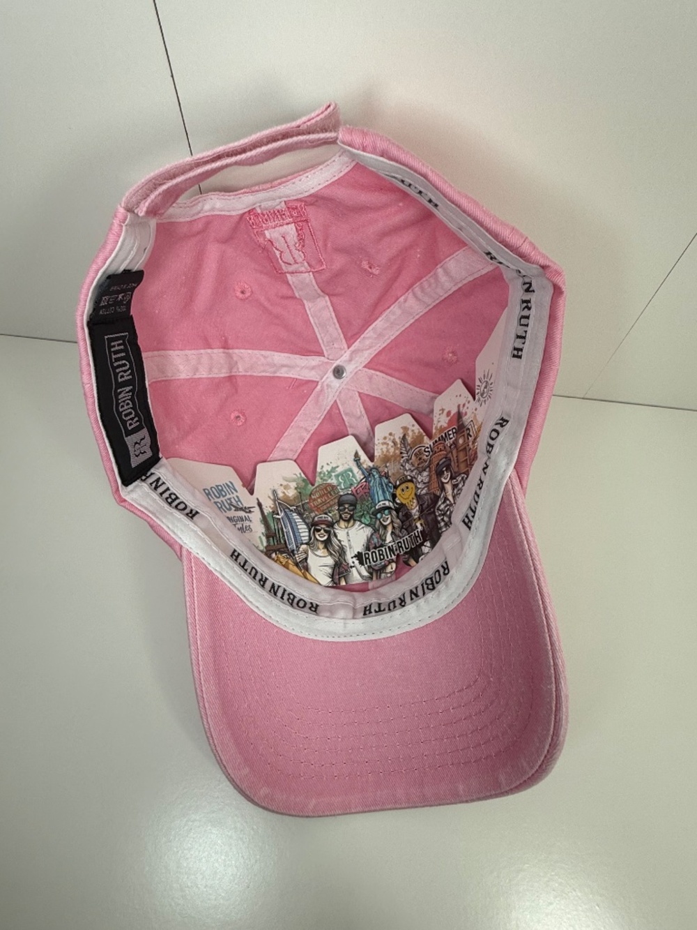 Robin Ruth Miami Baseball Cap, Adjustable OSFM - Pink - Picture 6 of 7